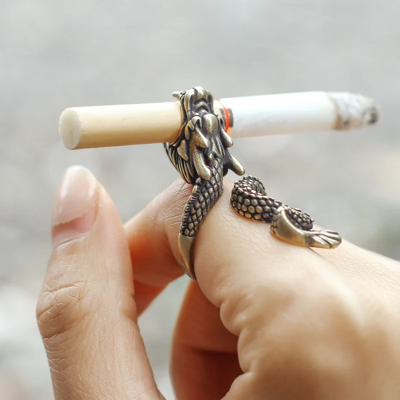 Vape Ring - Retro Draak Sigarettenhouder Ring Rack Vinger