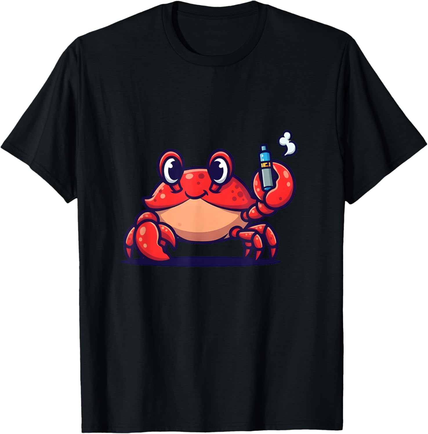 Vaping Shop - Grappige cartoon krab vaping vaporizer hipster