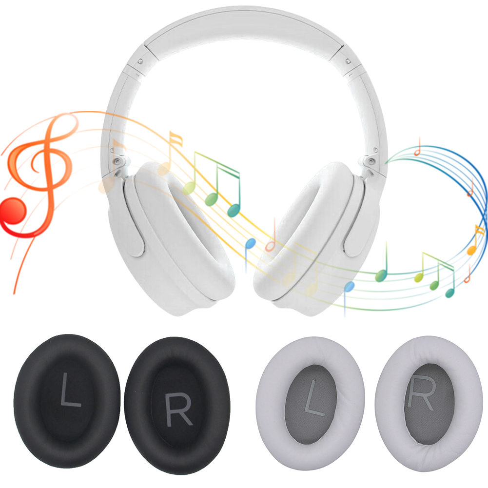 Bose Headphone Qc45 - 1 paar vervangende schuim oorkussens Eiwit