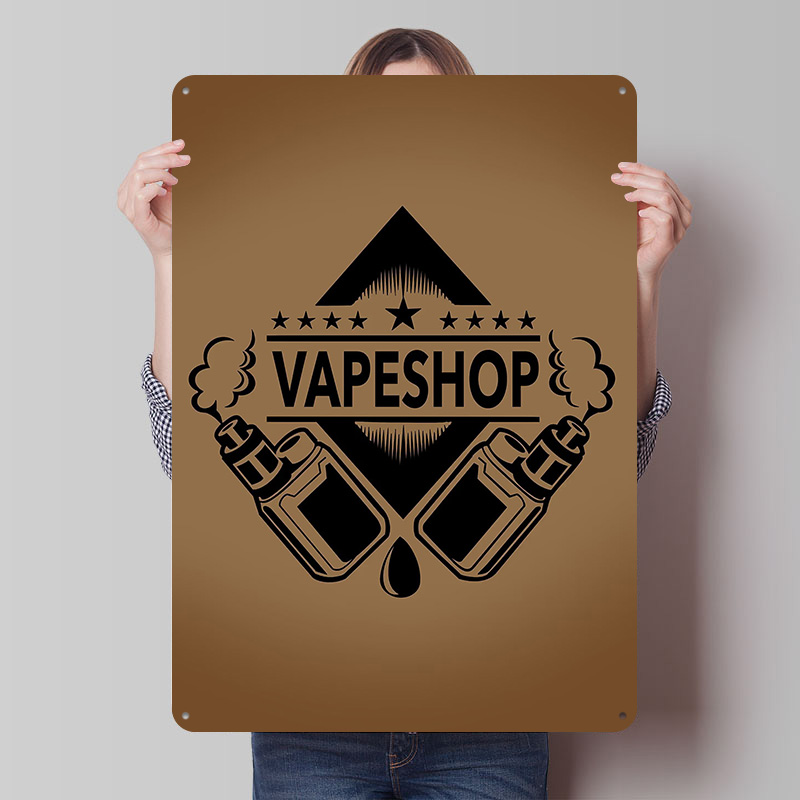 Vape Shop Logo Blik Posters Aa - Vaping Shop recensie en prijs