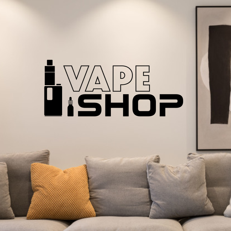 Vinyl Wall Decals Vape Shop Si - Vaping Shop recensie en prijs